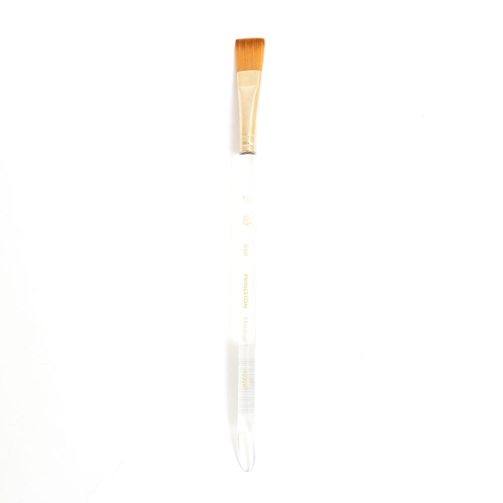 Princeton, Brushes, Art & School, Heritage, Synthetic Sable, Watercolor, 105316, Angular Wash, 1/2